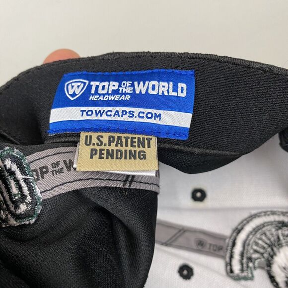 Top of the World Michigan State Black Green Hat One Size Fit All Memory‎ Fit - Picture 7 of 10